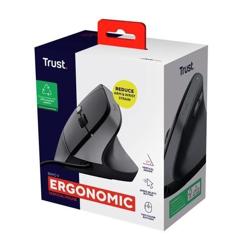 Trust BAYO II ERGONOMIC MOUSE BLK