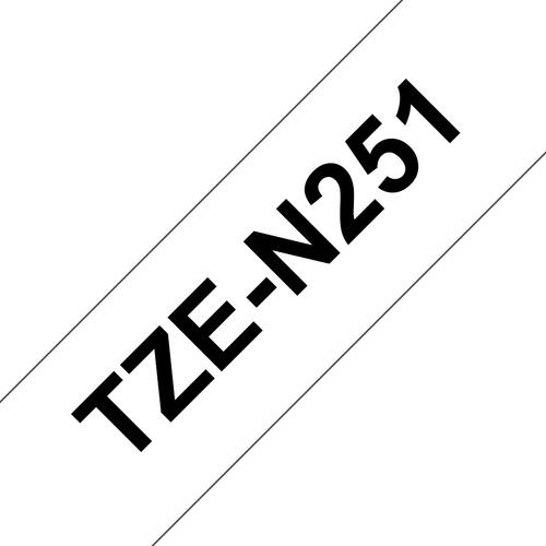 Brother TZ-N251 - 24 MM black/White non laminate