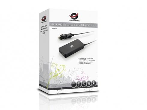 Conceptronic CNB90CAR universele notebook-autoadapter, 90w