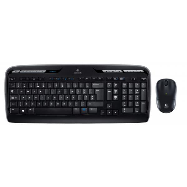 Logitech MK330 920-003989 Draadloze desktop [Numpad, Wiel, 11x Mediatoetsen, Optisch, Zwart]