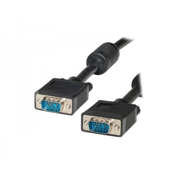 ADJ 320-00013 VGA Cable w/ ferriete core, D-SUB 15-pin, M/M, 10m, Black, Blister