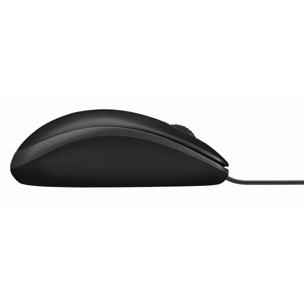 Logitech B100 Wired Office Mouse OEM [USB, Optical 800 DPI, 3 buttons, 1.8m, Black]