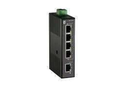 Levelone IES-0500 Fast Ethernet onbeheerde switch [5x 10/100 Mbps RJ45, QoS, IP30, DIN-rail]