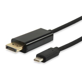 Equip 133467 USB Type-C to DisplayPort Cable, Male/ Male, Straight, 1.8 m, Black