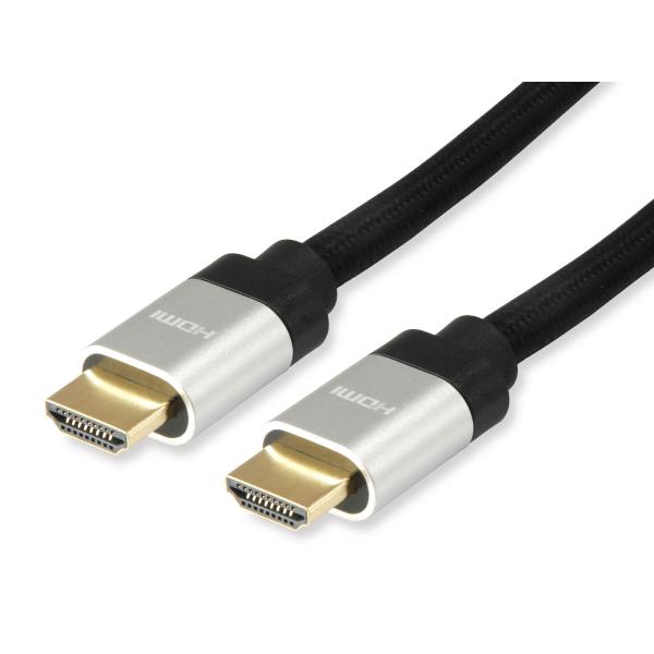 Equip 119380 HDMI 2.1 Ultra High Speed Cable, HDMI Type-A -> HDMI Type-A, 48 Gbit/s, ARC, 1m, Black