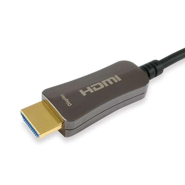 Equip 119430 HDMI 2.0 actieve optische kabel, HDMI type A -> HDMI type A 3D, 18 Gbit/s, 30 m, zwart