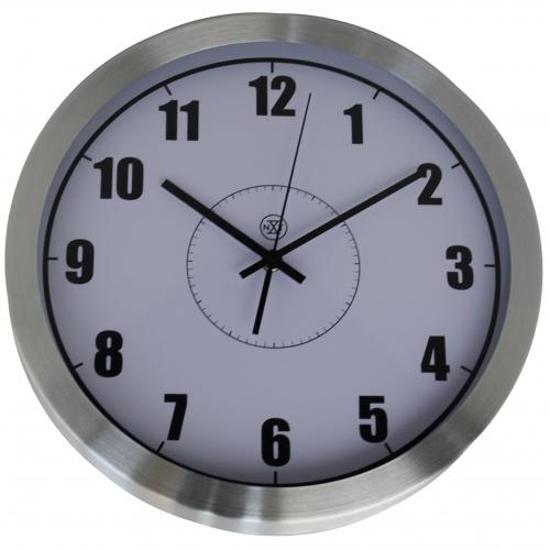 NeXtime clock 13802 Precision, Ø35 cm, Wall, White