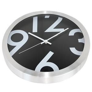 NeXtime clock 13803 Big Numbers, Ø35 cm, Wall, Black