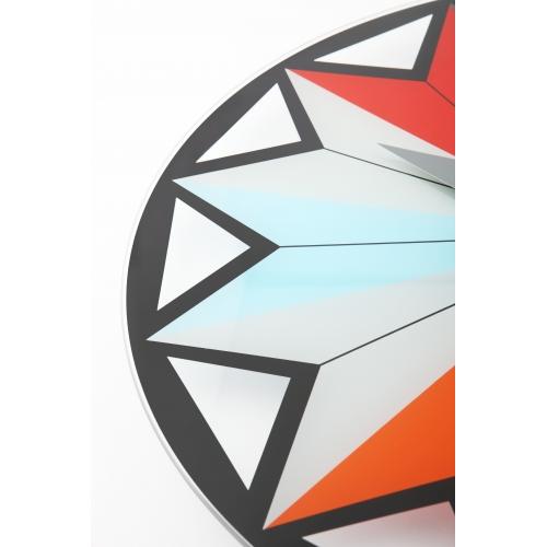 NeXtime klok 8163 Circus, Ø43 cm, Wall, Black/ Multi-color