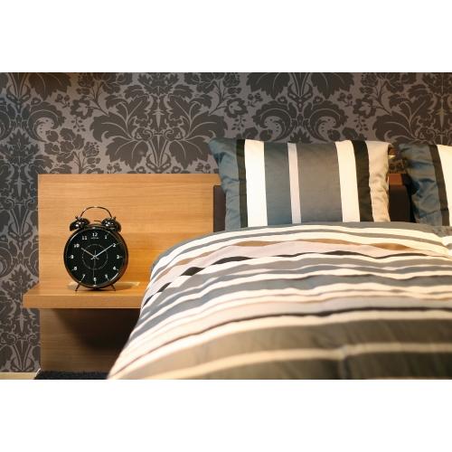 NeXtime klok 5113zw Wake Up Alarm, 23x30, Black/ Turqoise