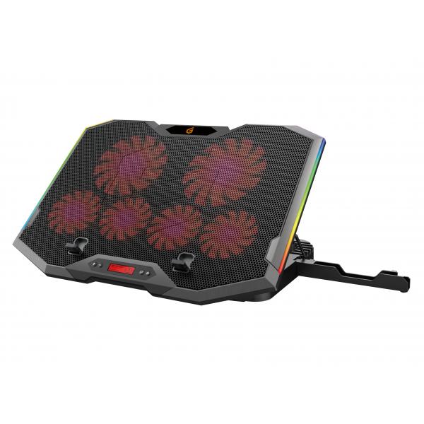 Conceptronic THYIA01B THYIA ERGO Gaming-laptop-koelstandaard met 6 ventilatoren, 43,2 cm (17