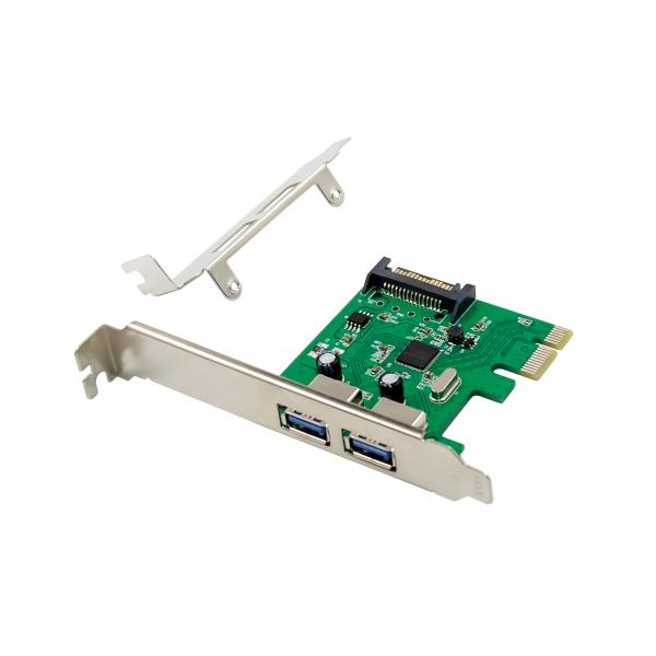 Conceptronic EMRICK06G EMRICK 2-poorts USB 3.0 PCIe-kaart, PCIe, USB 3.2 Gen 1 (3.1 Gen 1) PCI 2.0, SA