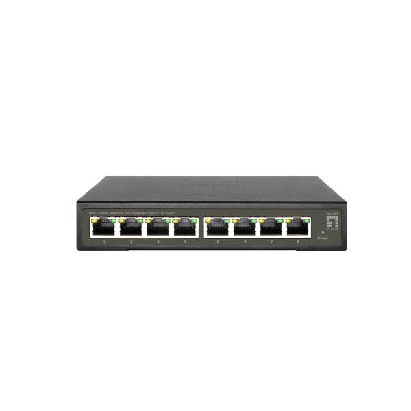 LevelOne GES-2108P Hilbert 8-poorts Gigabit PoE Smart Lite Switch, 802.3at/af PoE, 8 PoE-uitgangen