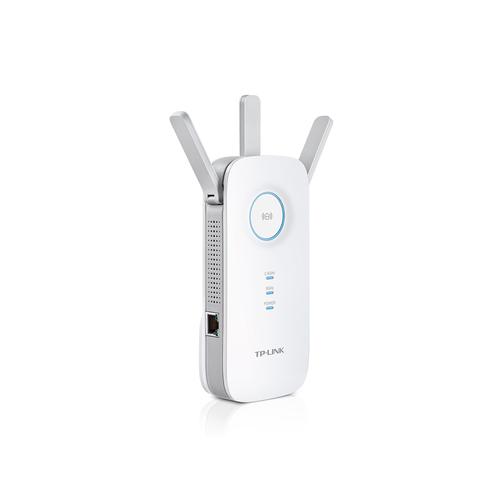 TP-Link AC1750 Dual Band Wireless Wall Plugged Range Extender Qualcomm 1300Mbps 5Ghz + 450Mbps 2.4Ghz 802.11ac/a/b/g/n 10/100/1000M with 3 fixed Antennas