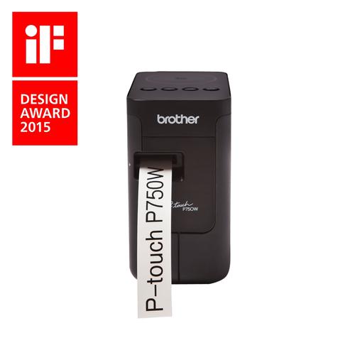 Brother P-Touch PT-P750W - Etiketprinter - thermische overdracht - Rol (2.4 cm) - tot 30 mm/sec - USB 2.0. Wi-Fi(n). NFC