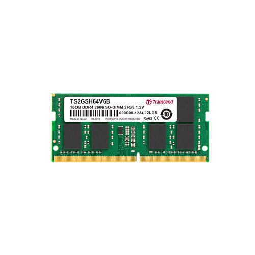 Transcend 16GB DDR4 2666Mhz SO-DIMM 2Rx8 1Gx8 CL19 1.2V