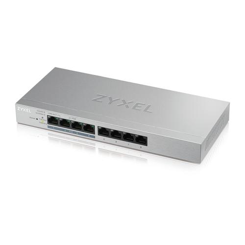 ZYXEL Zyxel GS1200-8HP - 8 Port Gigabit PoE+ webmanaged Switch - 4x PoE - 60 Watt