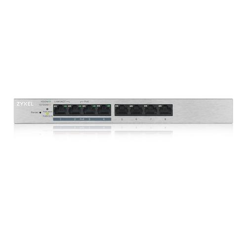 ZYXEL Zyxel GS1200-8HP - 8 Port Gigabit PoE+ webmanaged Switch - 4x PoE - 60 Watt