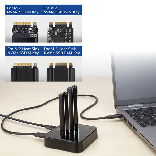 ACT USB-C Dual M.2 NVMe Docking Station offline clone function