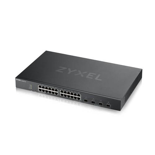 ZYXEL XGS1930-28- 28 Port Smart Managed Switch- 24x Gigabit Copper and 4x 10G SFP+- hybrid mode- standalone or NebulaFlex Cloud