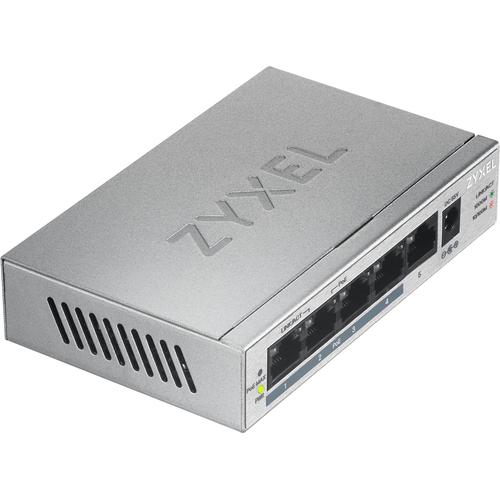 ZYXEL Zyxel GS1005-HP  5 Port Gigabit PoE+ unmanaged desktop Switch  4 x PoE  60 Watt