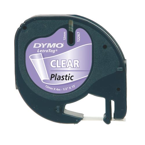 Dymo LETRATAG TAPE PLASTIC TRANSPARANT