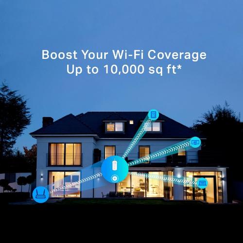 TP-Link AC1750 Dual Band Wireless Wall Plugged Range Extender Qualcomm 1300Mbps 5Ghz + 450Mbps 2.4Ghz 802.11ac/a/b/g/n 10/100/1000M with 3 fixed Antennas