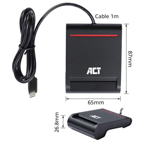 ACT USB-C Smart Card ID Reader