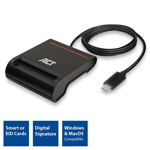 ACT USB-C Smart Card ID Reader