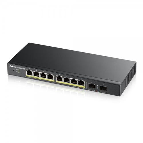 ZYXEL Zyxel GS1900-8HP 8-port GbE L2 PoE Smart Switch 802.3at desktop fanless 70 Watt