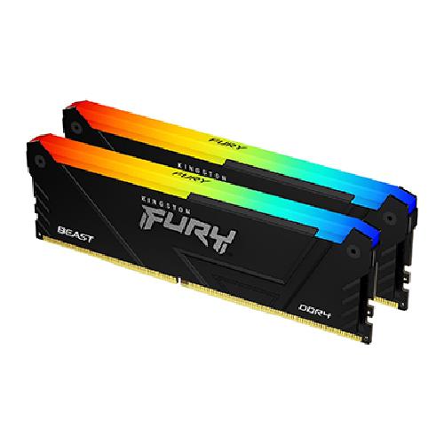 Kingston 16GB 3733MT/s DDR4 CL19 DIMM (Kit of 2)FURY Beast RGB