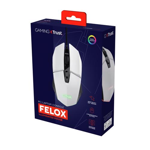 Trust GXT109W FELOX GAMING MOUSE WHITE