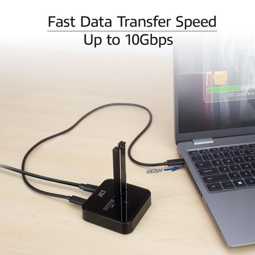 ACT USB-C Dual M.2 NVMe Docking Station offline clone function