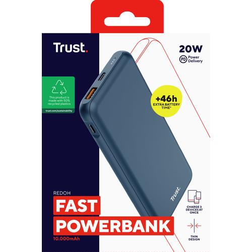 Trust REDOH 10.000 POWERBANK BLUE