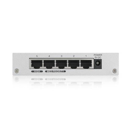 ZYXEL 5-Port Desktop Gigabit Ethernet Switch - metal housing